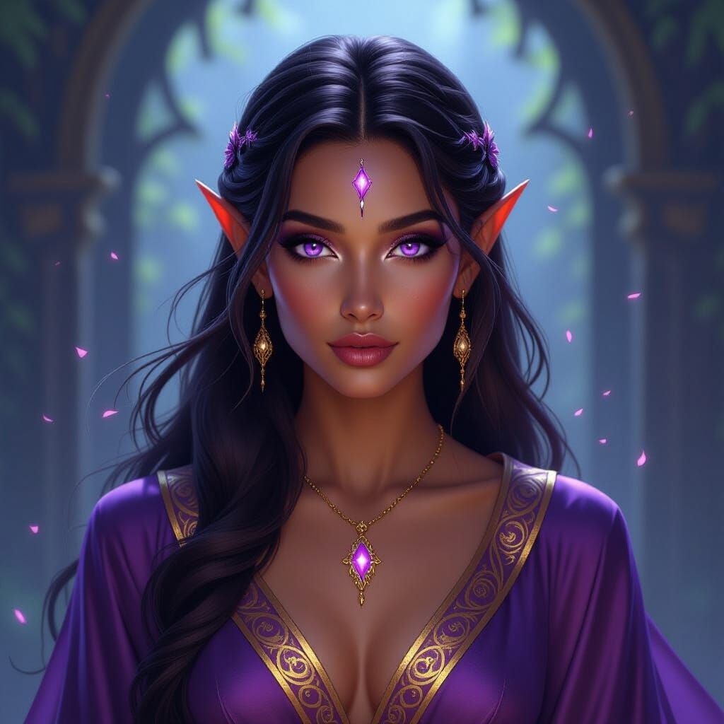 Elven Princess Portrait: Magic and Mystique
