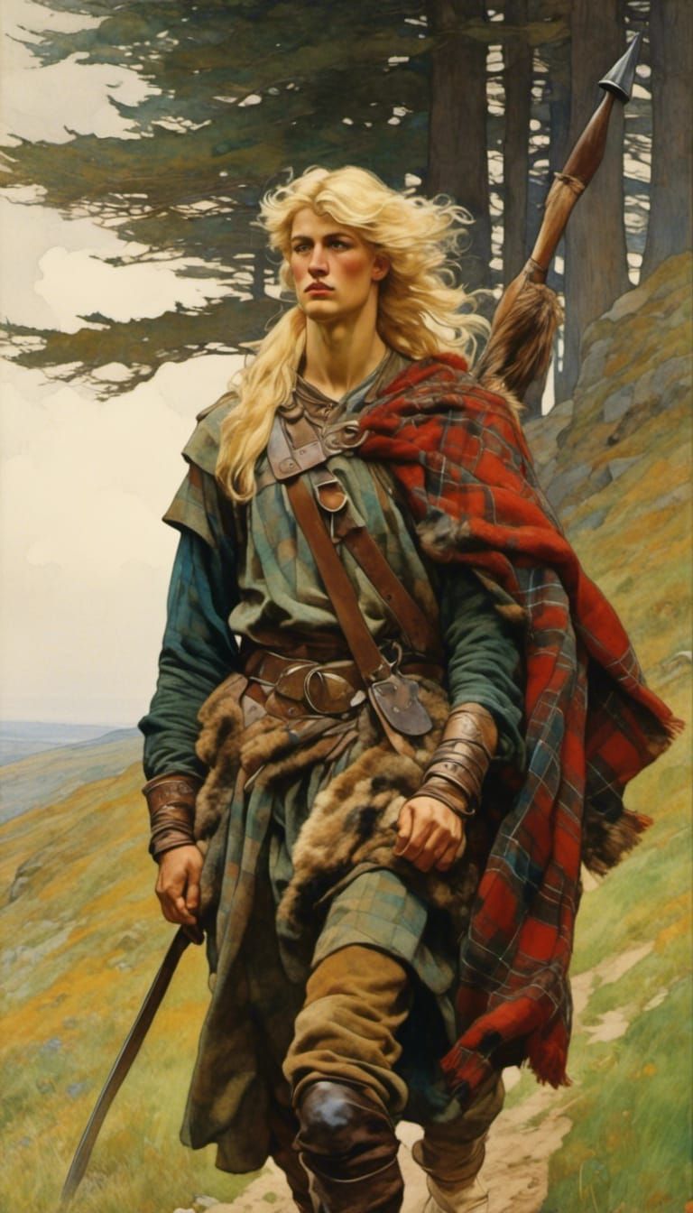 Warrior walking towards us