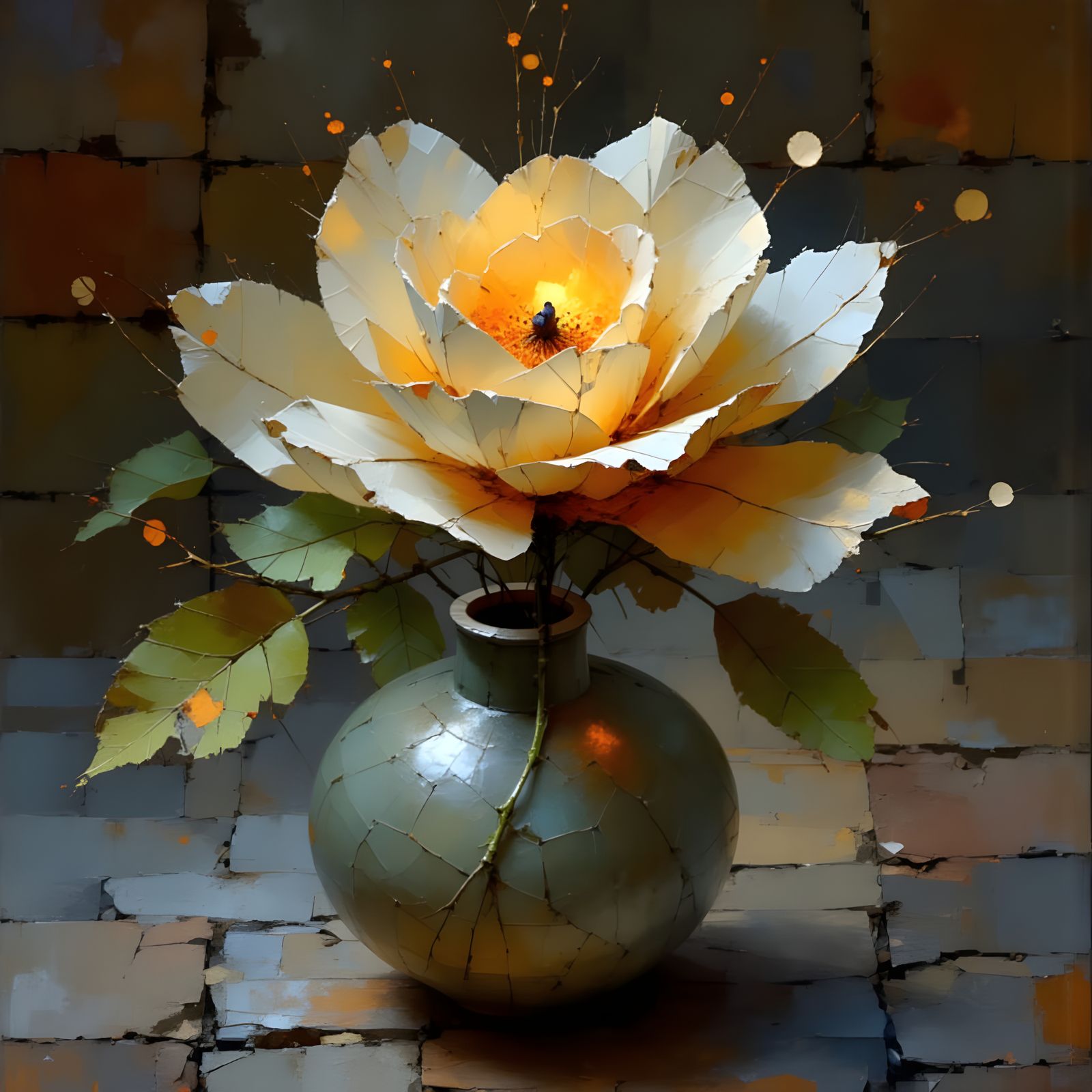 Bioelectric Rose in Silver and Gold: Macro Photography