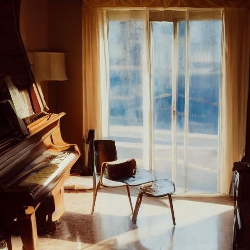 Melancholic Couple in Golden Hour: Analog Film