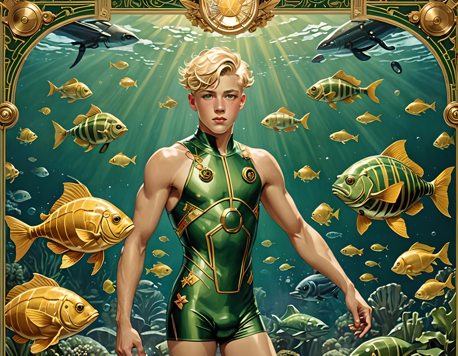 Art Deco Teen in Nemo's Submarine