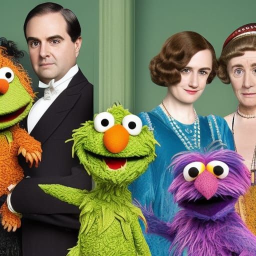 Sesame Street Downton Abbey Mashup