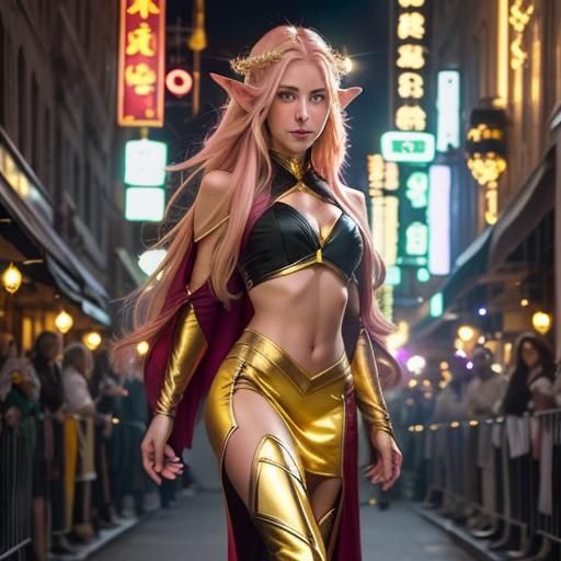 Gorgeous Elven Woman in Golden Hour Lighting