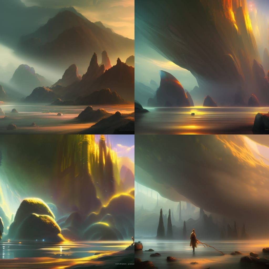 Alien Tree Thriving in Bubble Ecosystems: Digital Art