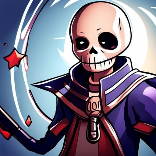 AI Generated Image of Sans