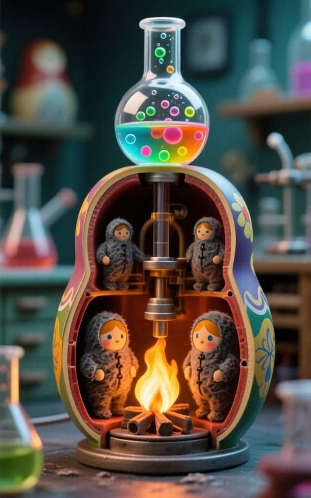 Cutaway Matryoshka Tiny Lab