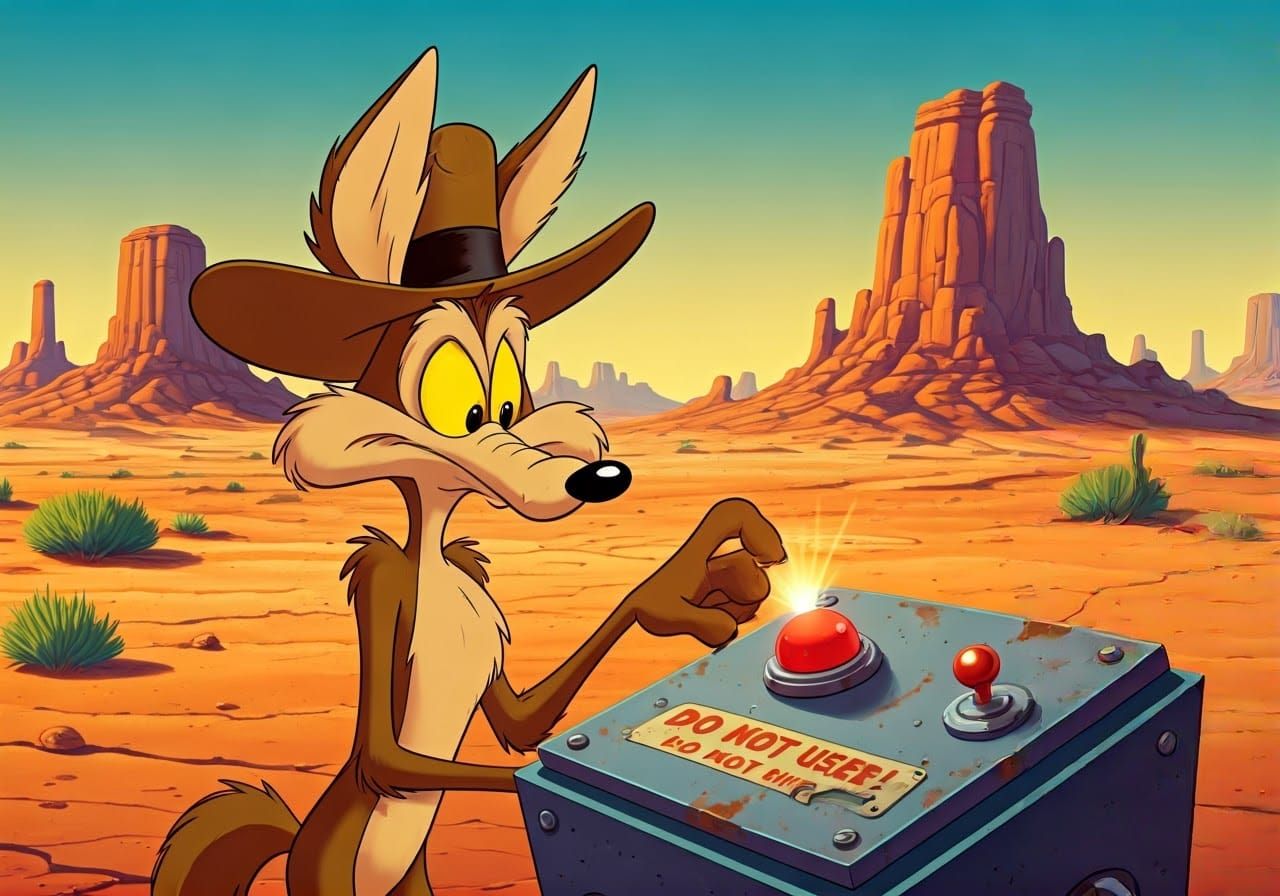 Wile E. Coyote will just do it anyway.... ^^