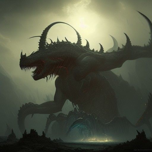 Typhon, Father of Monsters: Dark Fantasy Concept Art