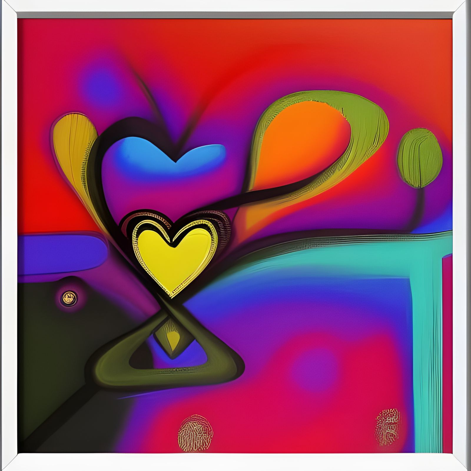 Abstract Art: Love and Compassion in Vivid Colors