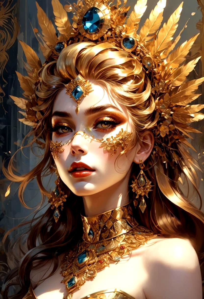 Golden Woman: AI Generated Art