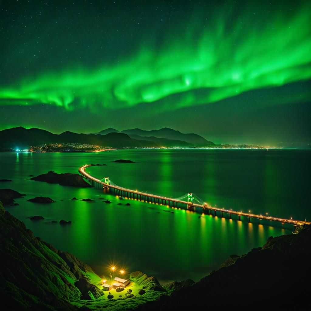 Green Japandi Night: Epic Movie Still