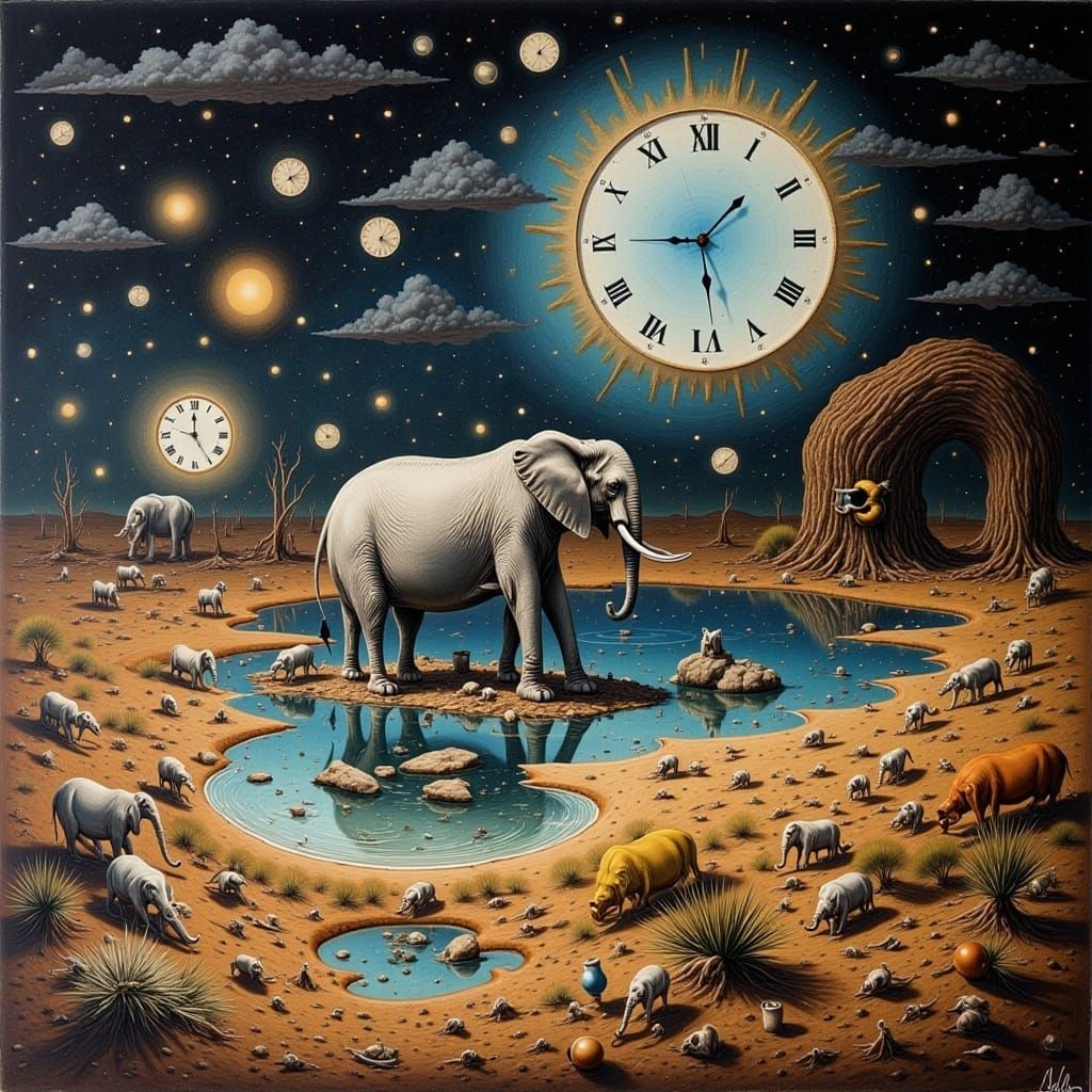 Surreal Dreamscape in a Surrealist Style