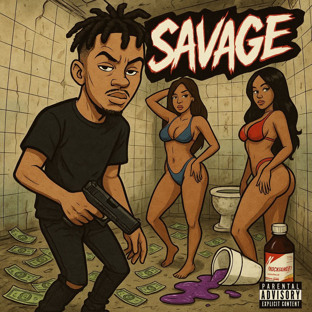 Cartoon Trap Album Cover: Savage
