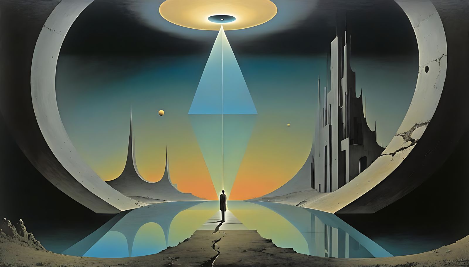 Surreal Astral Projection Anomalies in Constructivist Style