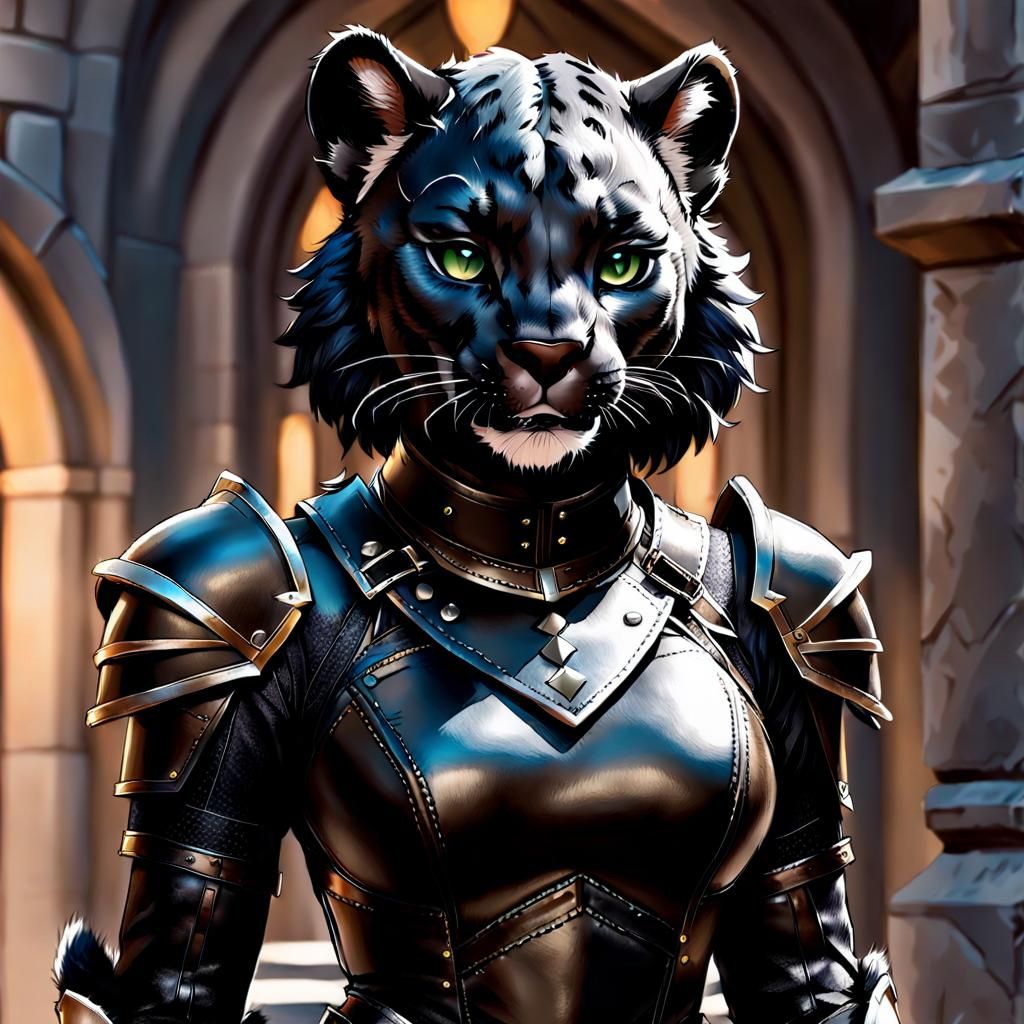 Khajiit in leather armor