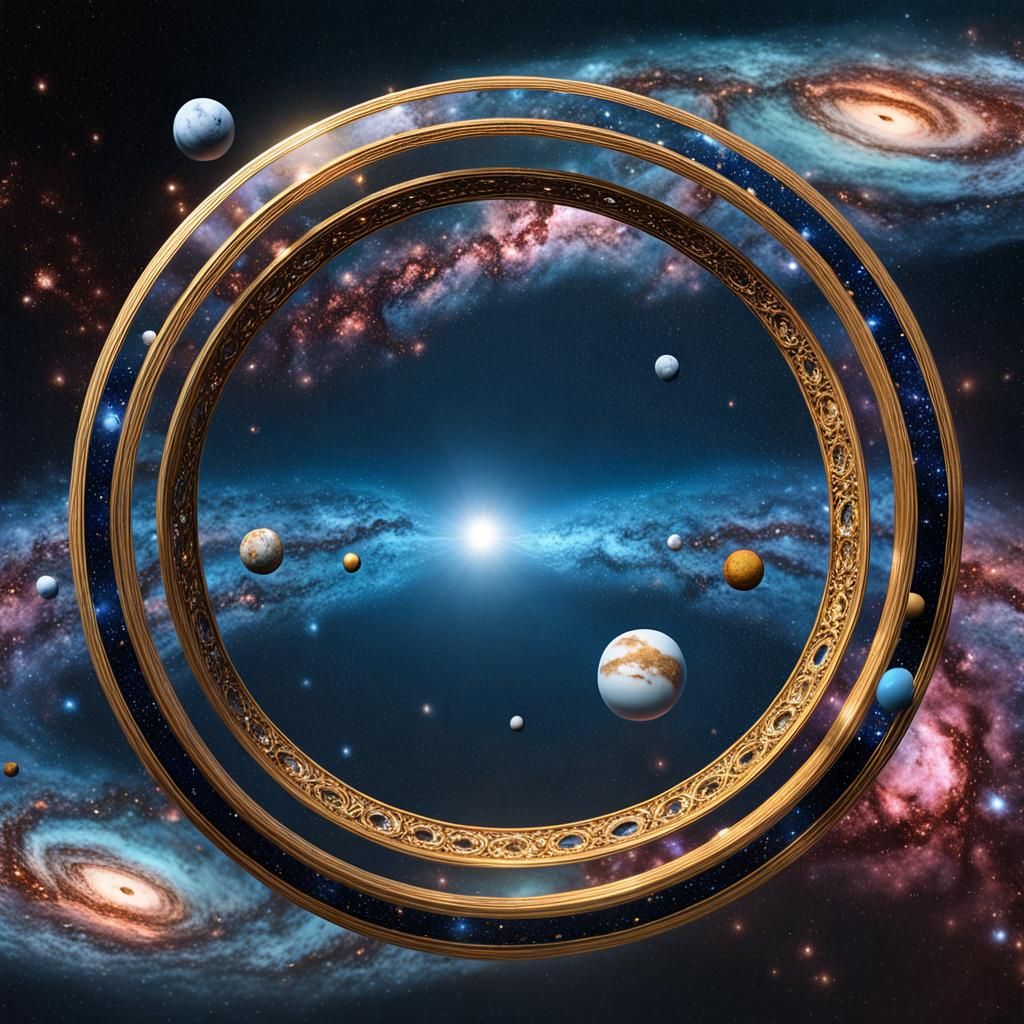 Rings of Galaxies: A Surreal Digital Masterpiece