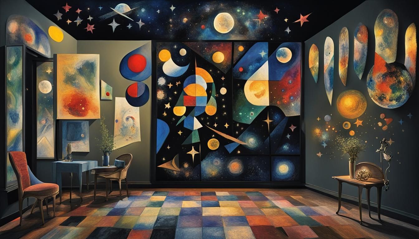 Abstract and stunning representation of arias