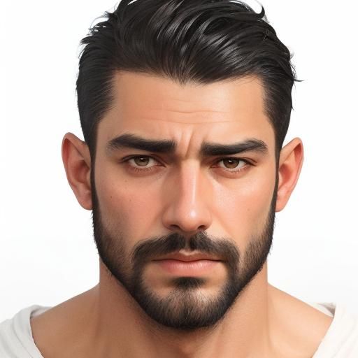 Dramatic Portrait of a Handsome Man in Chiaroscuro