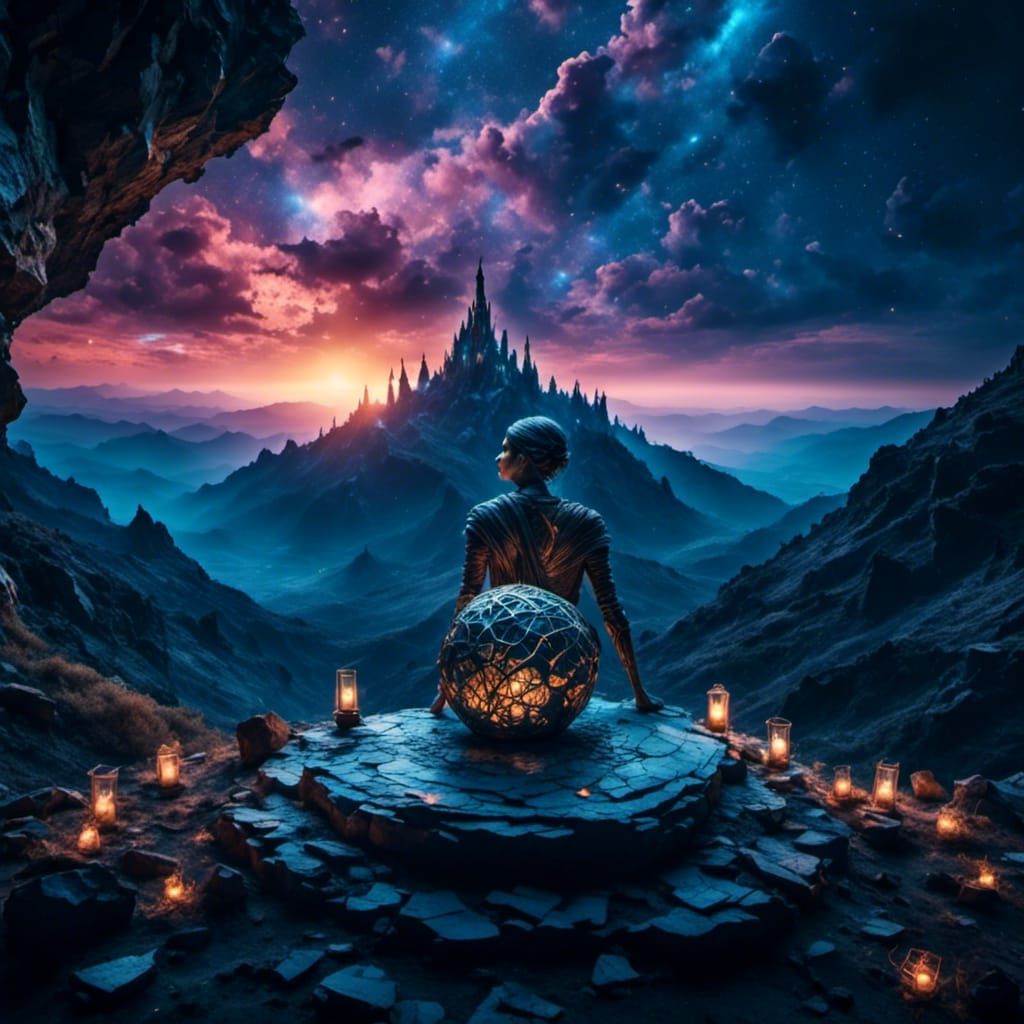 Reanimated Mummy in Grand Crypt: Cinematic Dark Fantasy