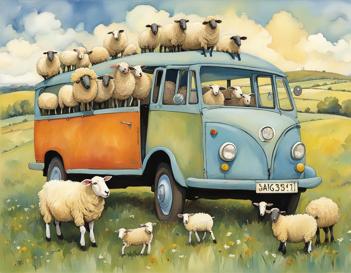 Sheep's World Tour: Illustrated Adventure