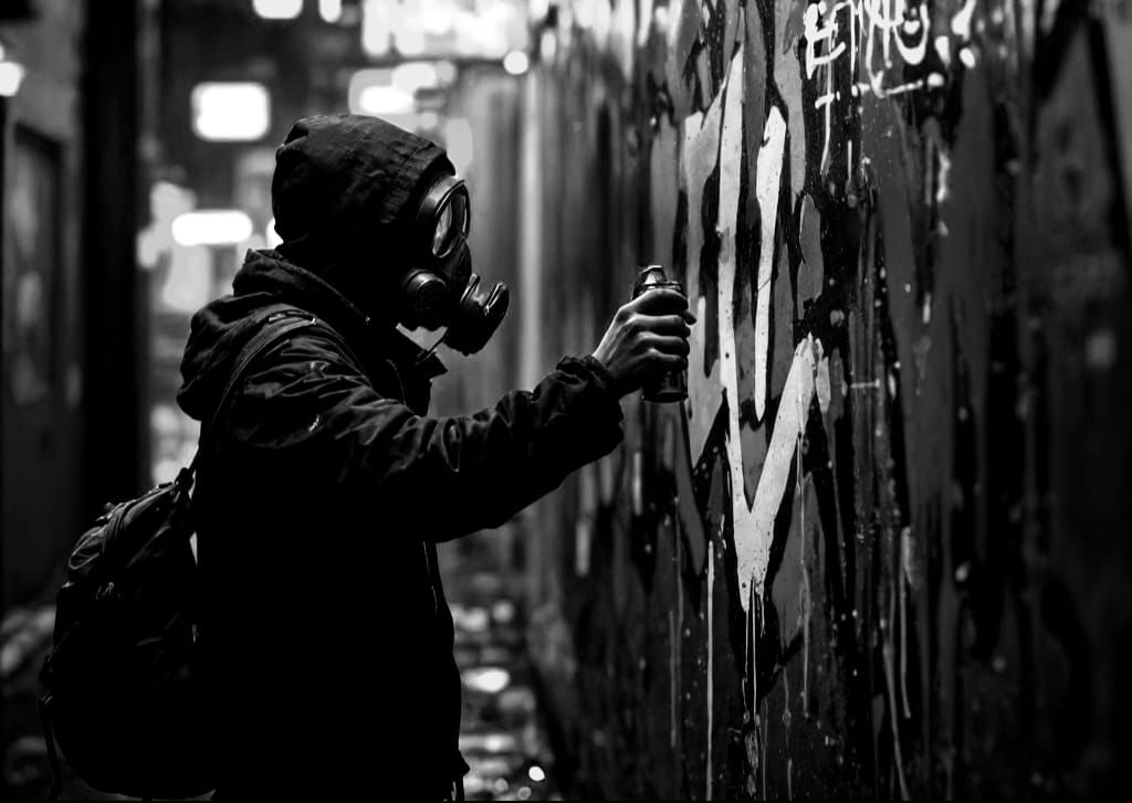 Cyberpunk Graffiti Artist 10