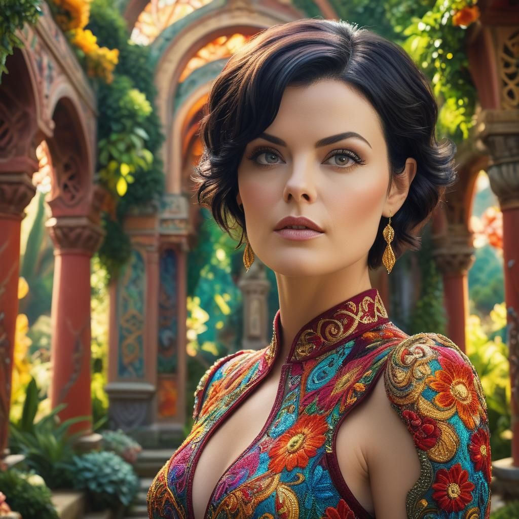 Gaudi-Inspired Portrait in Surrealist Digital Art Style