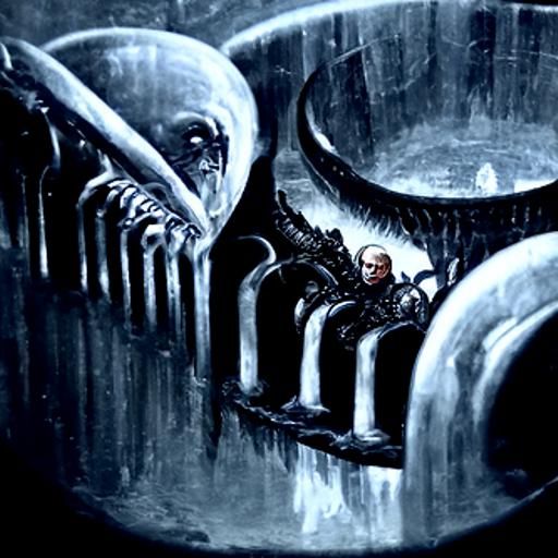 Trump and Putin: A Giger-esque Secret Exchange
