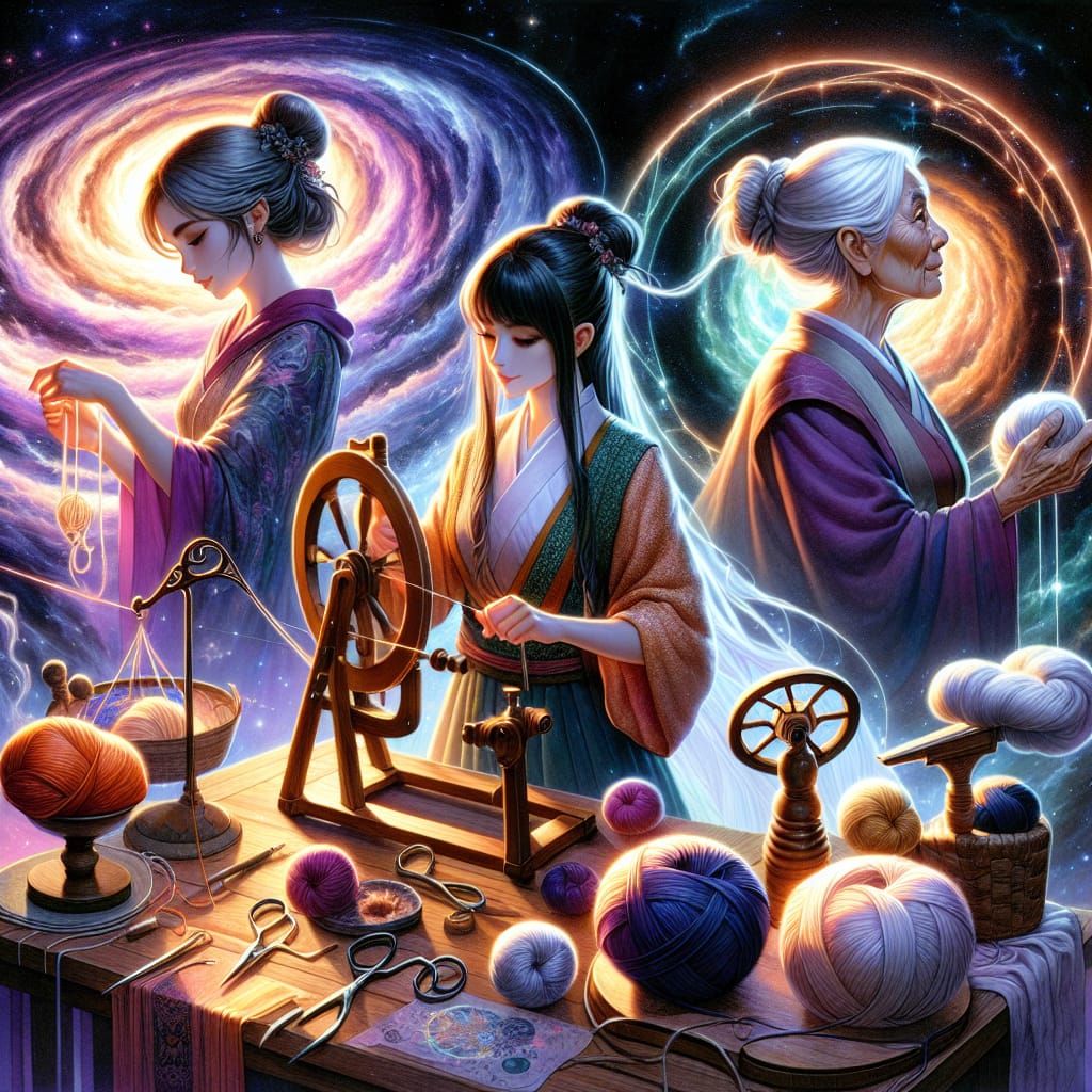 Persephone, Demeter, and Hecate... or Clotho, Atripos And Lachisis II