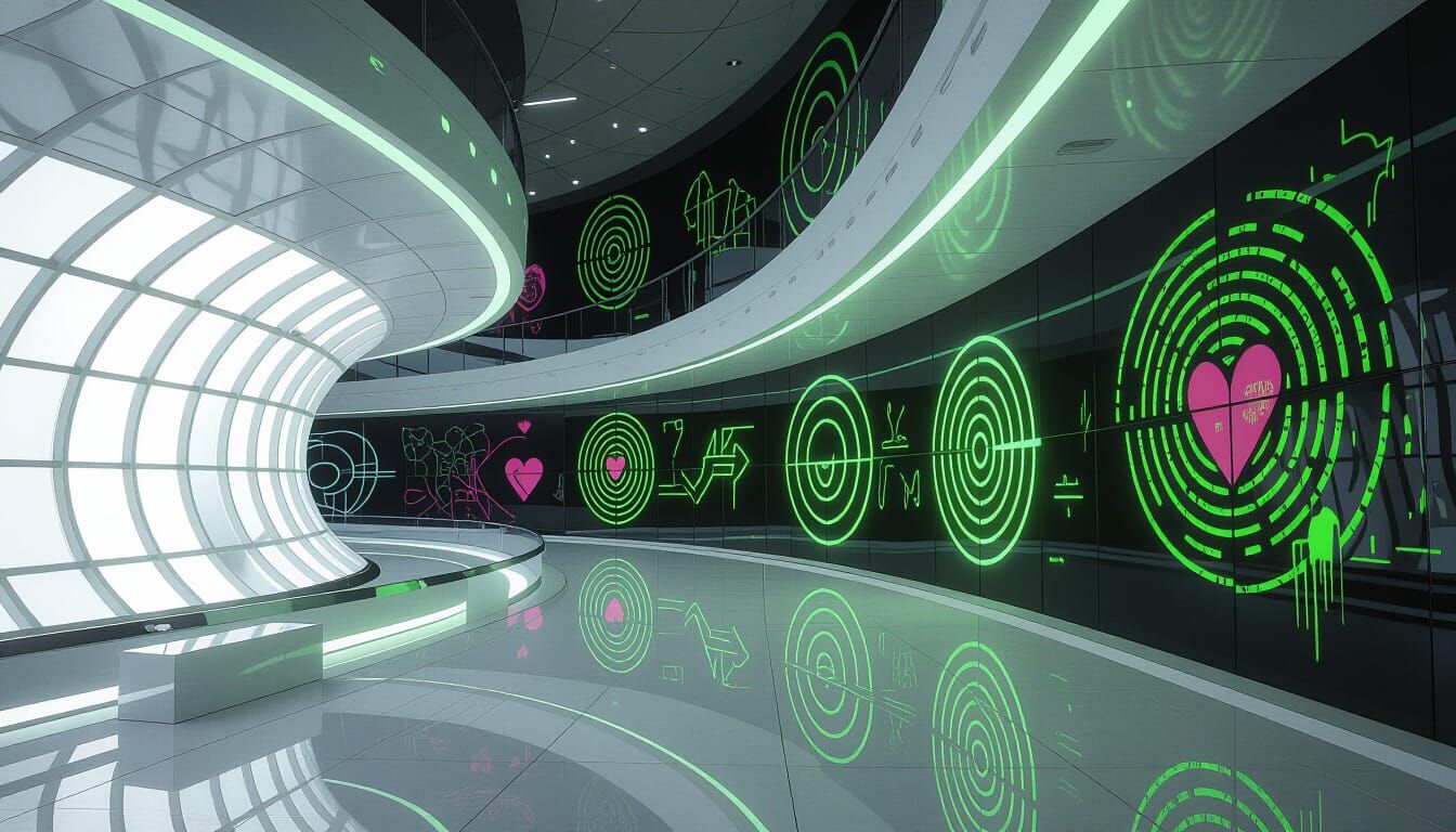 Utopian Future in Frutiger Metro Aesthetic