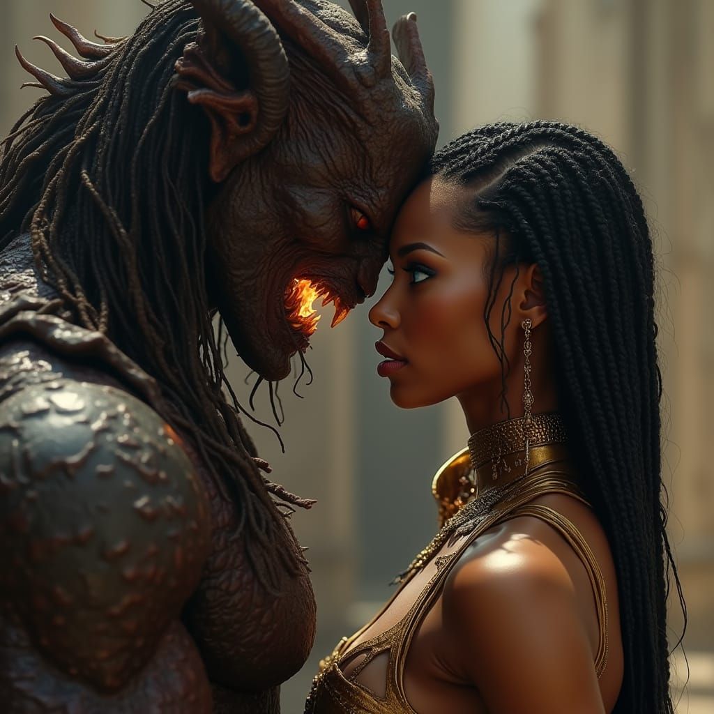 Warrior Goddess Kelly Rowland Subdued by Demon