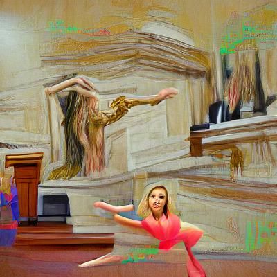 Interpretive Dance Before Supreme Court: 8k Painting