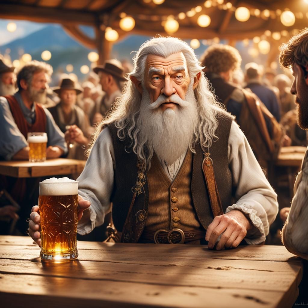 Gandalf Celebrates Oktoberfest in Lederhosen: Fantasy Film S...