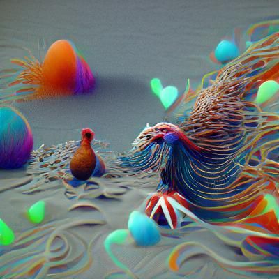 Majestic Otherworldly Hen in 8k Resolution