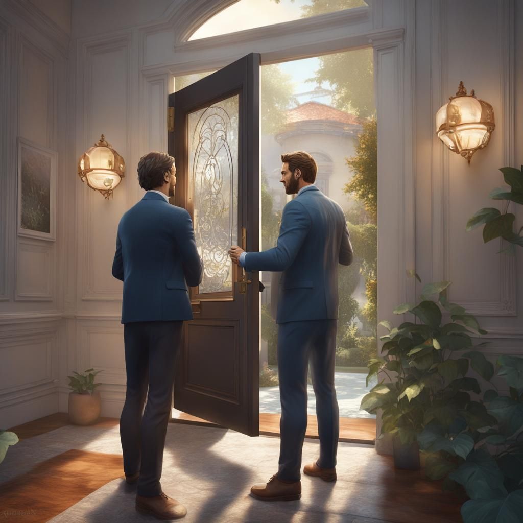 Real Estate Agent Showcases Modern Home in Hyperrealistic St...