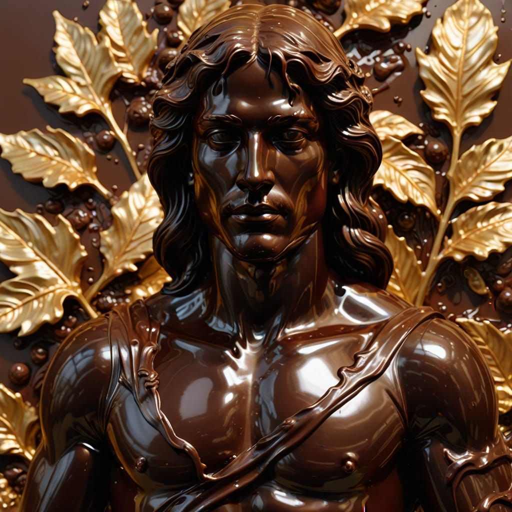 Renaissance Chocolate Statue in Baroque Style