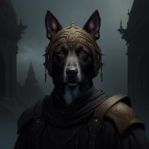 Three-Headed Dog Digital Matte Painting