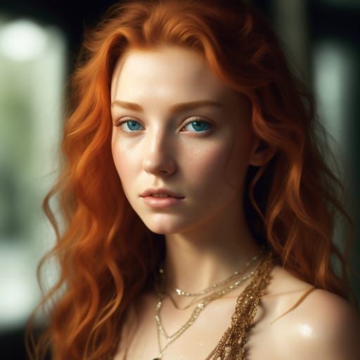 Striking Portrait of a Redhead