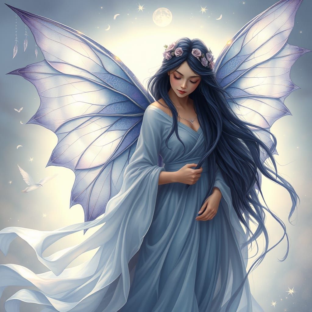 Lyris, Gaia's Daughter, in Ethereal Fantasy Style