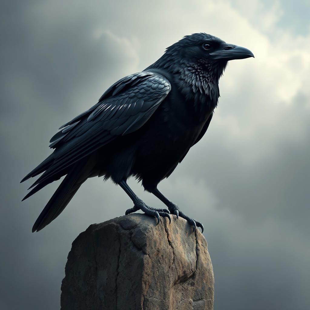 The Enigmatic Raven with a Human Name