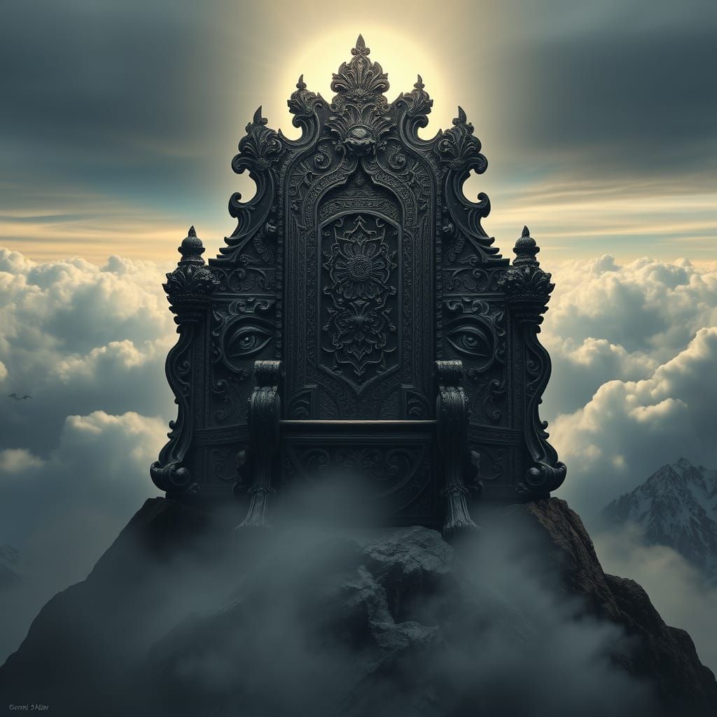 Majestic Throne in Celestial Realism
