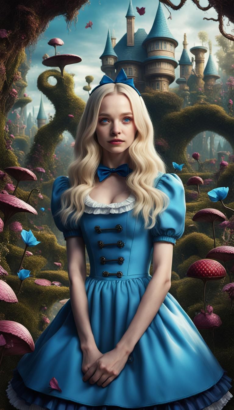Dove Cameron as Alice in Wonderland