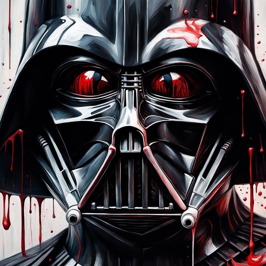 Grotesque Darth Vader Impressionist Masterpiece