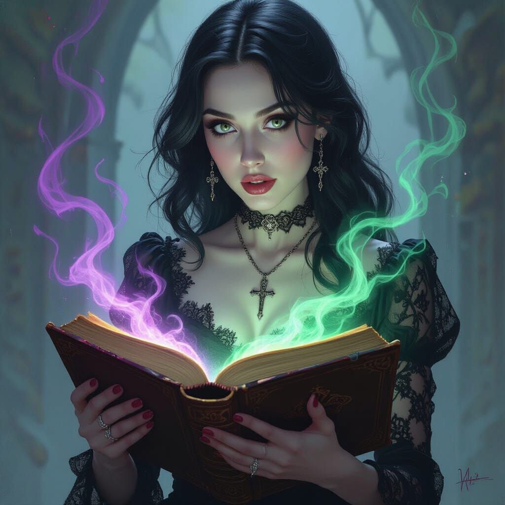 Goth Investigator Unleashes Magic from Ancient Book in Cinem...