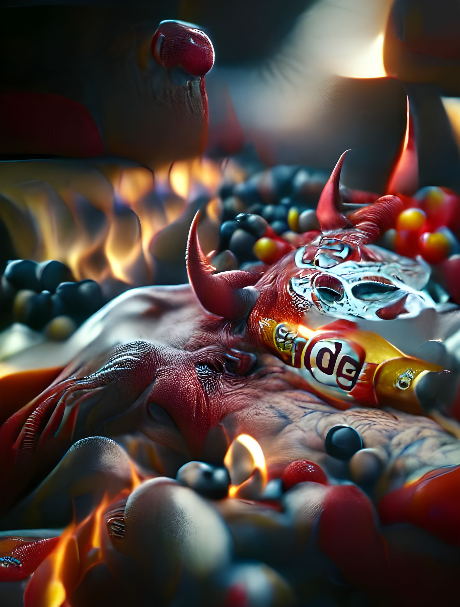 Hyperrealistic Cinematic Render of El Diablo