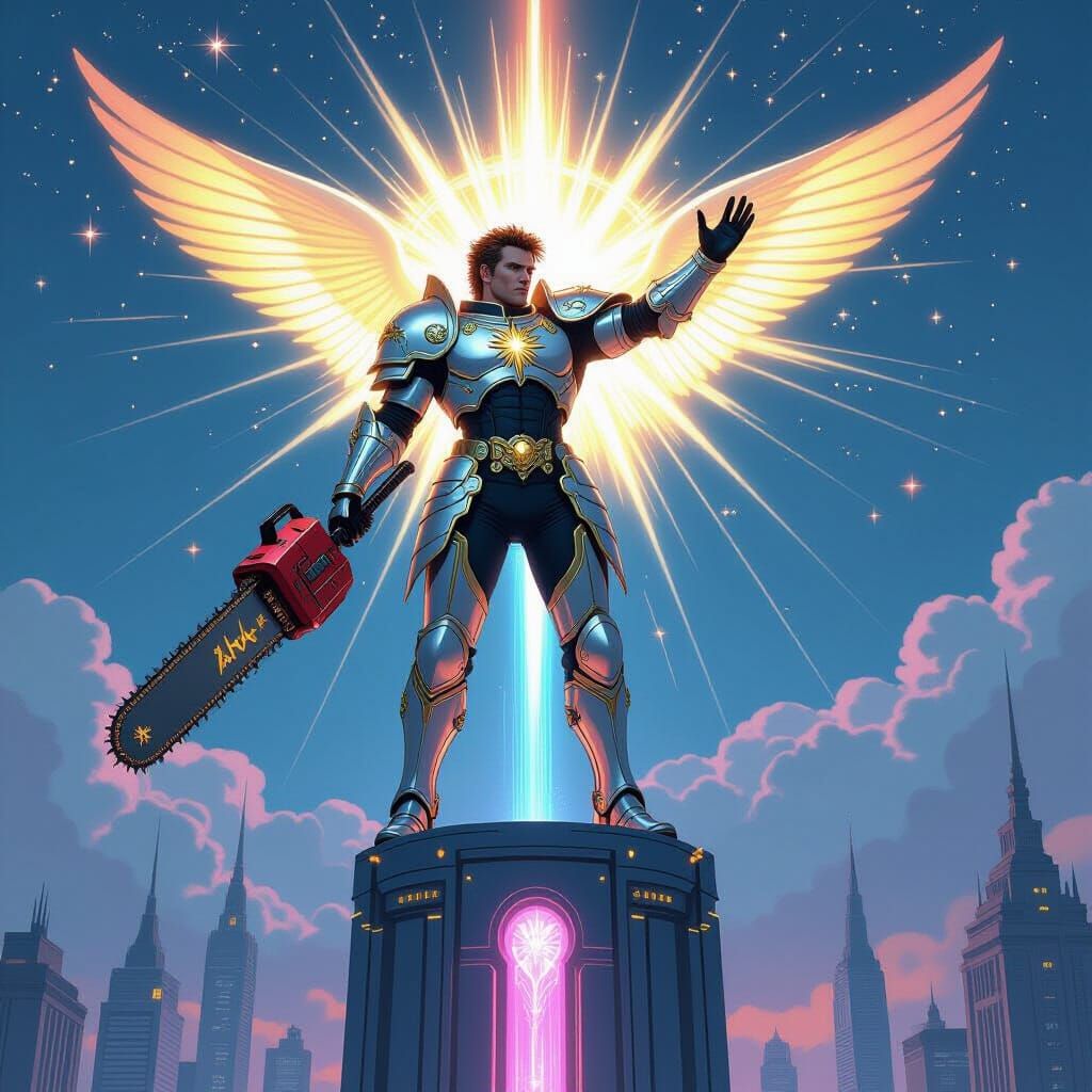 Celestial Knight Ash Williams in Radiant City