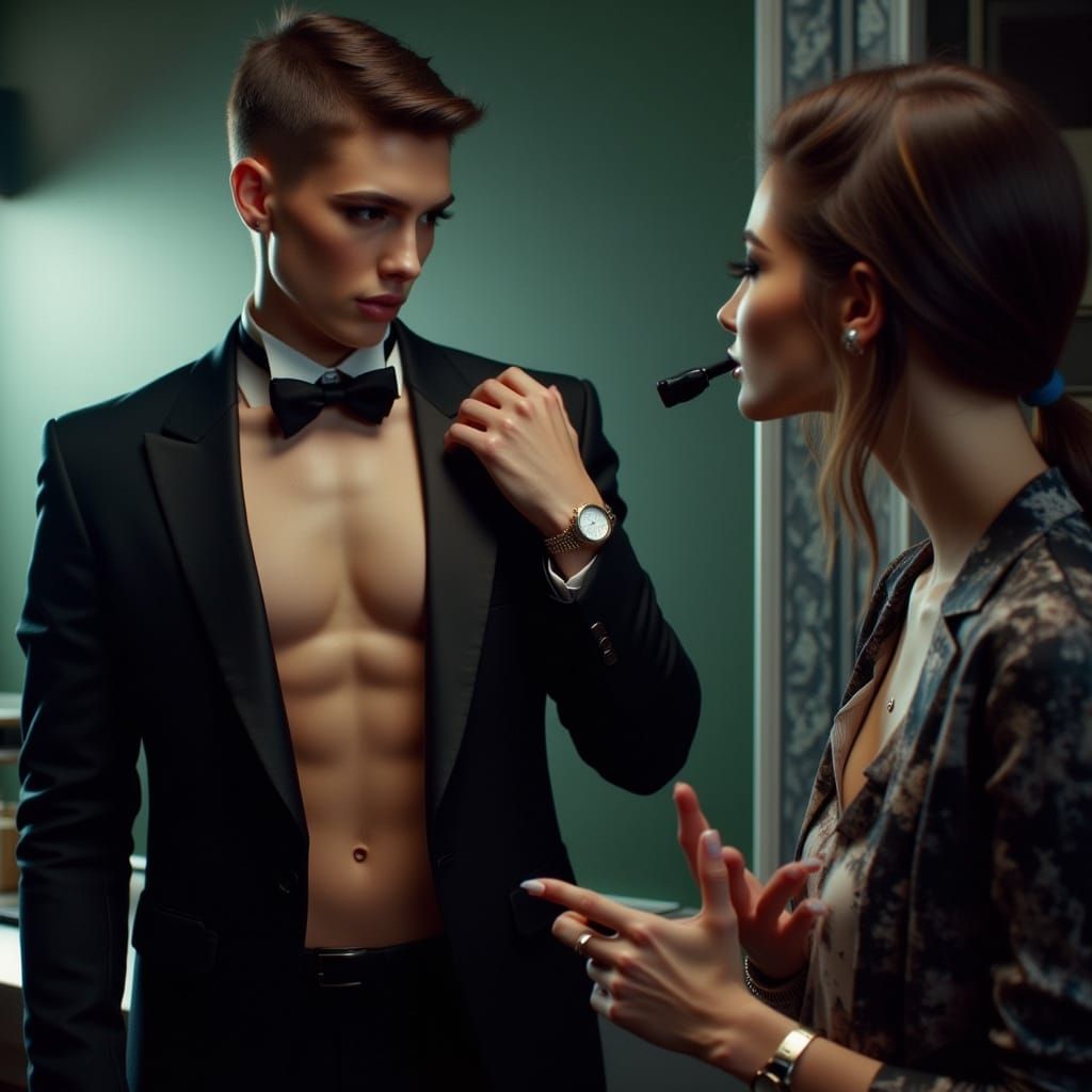 Shirtless James Bond Mocked by Schoolteacher in Parody