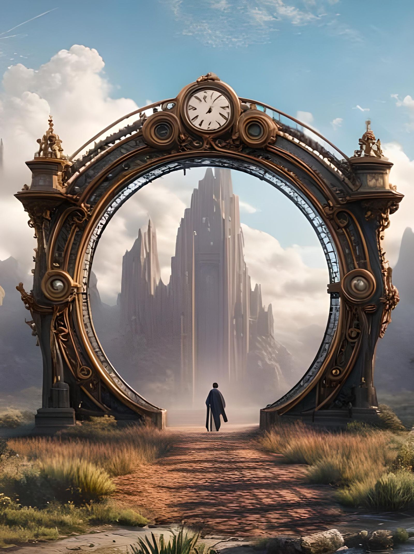 AI and Education Venn Diagram: Fantasy Concept Art