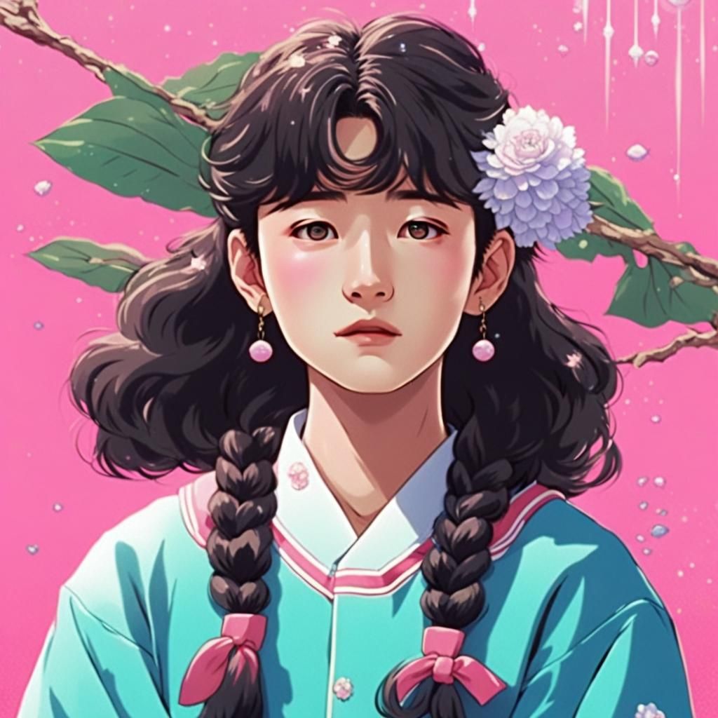Vaporwave Anime: 1950s Korean Youth in Seoul
