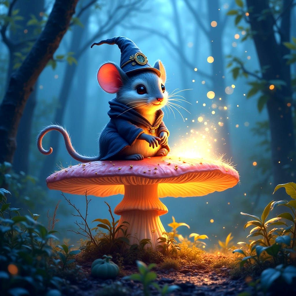 Detailed Matte Painting of a Mouse in 8k