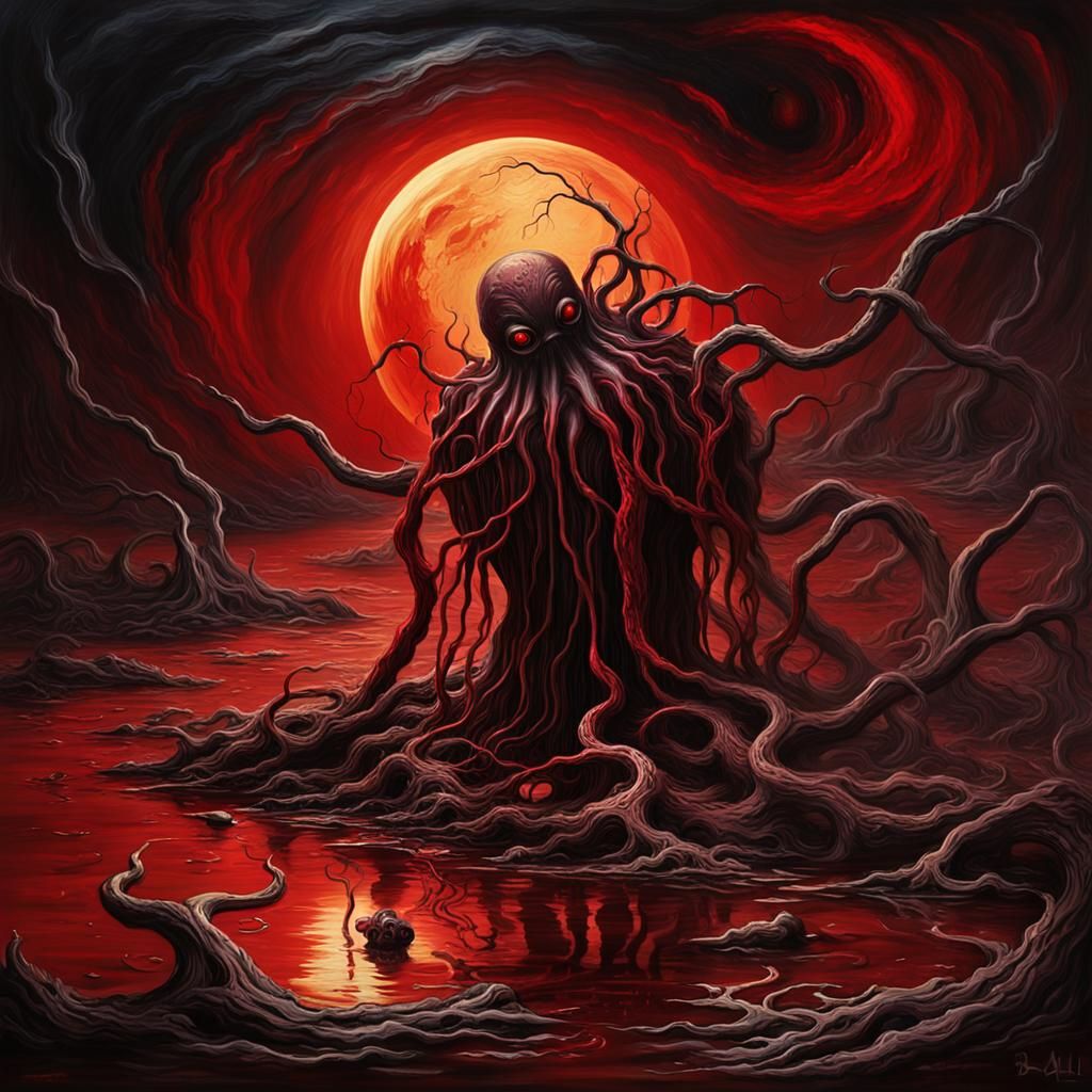 Eldritch Abomination Rises from the Melting Swamp